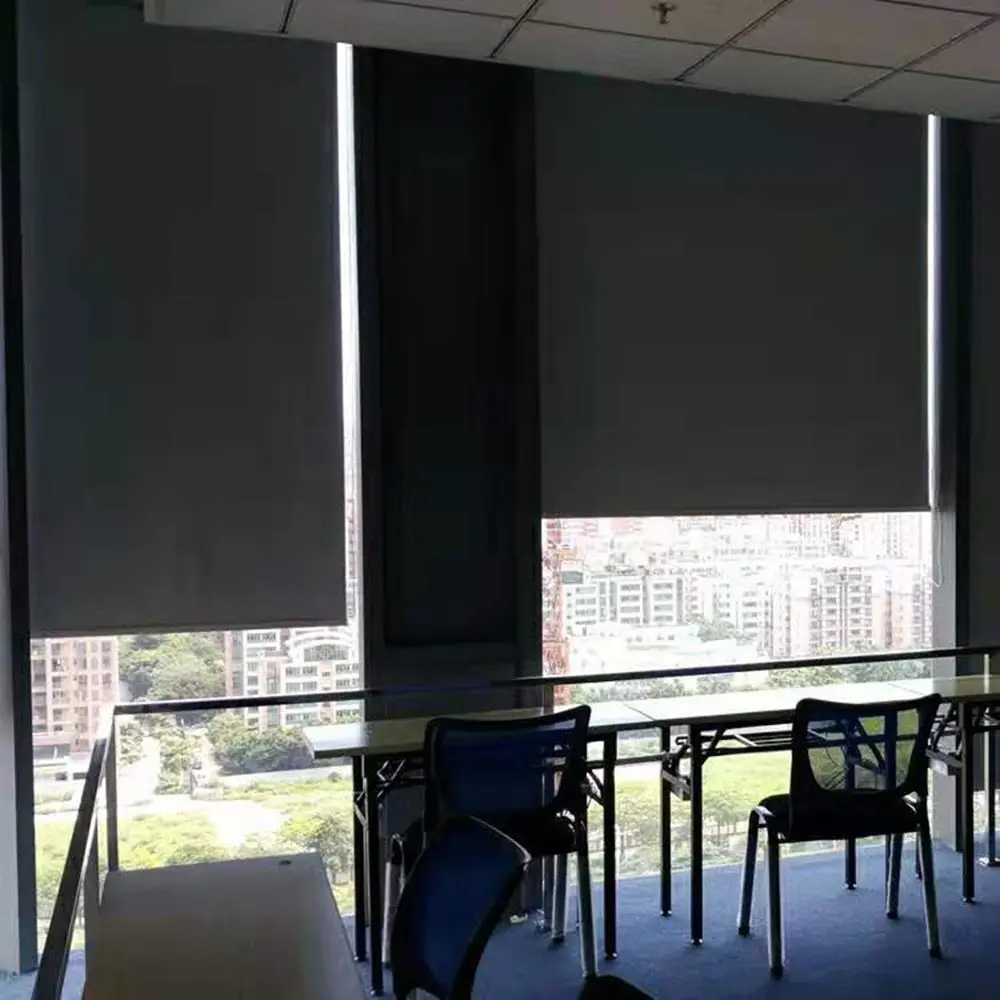 Затемняющие жалюзи для офиса/дома однотонные плотные с полным покрытием