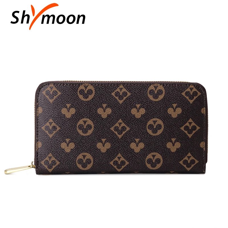 Роскошный дизайнерский Длинный кошелек от известного бренда для женщин сумка