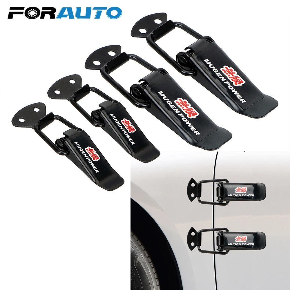 FORAUTO, 2 шт., быстросъемные крепежи, автомобильный бампер, безопасность, крюк, замок, зажим, комплект для гоночного автомобиля, грузовика, капота, зажим, засов, авто аксессуары