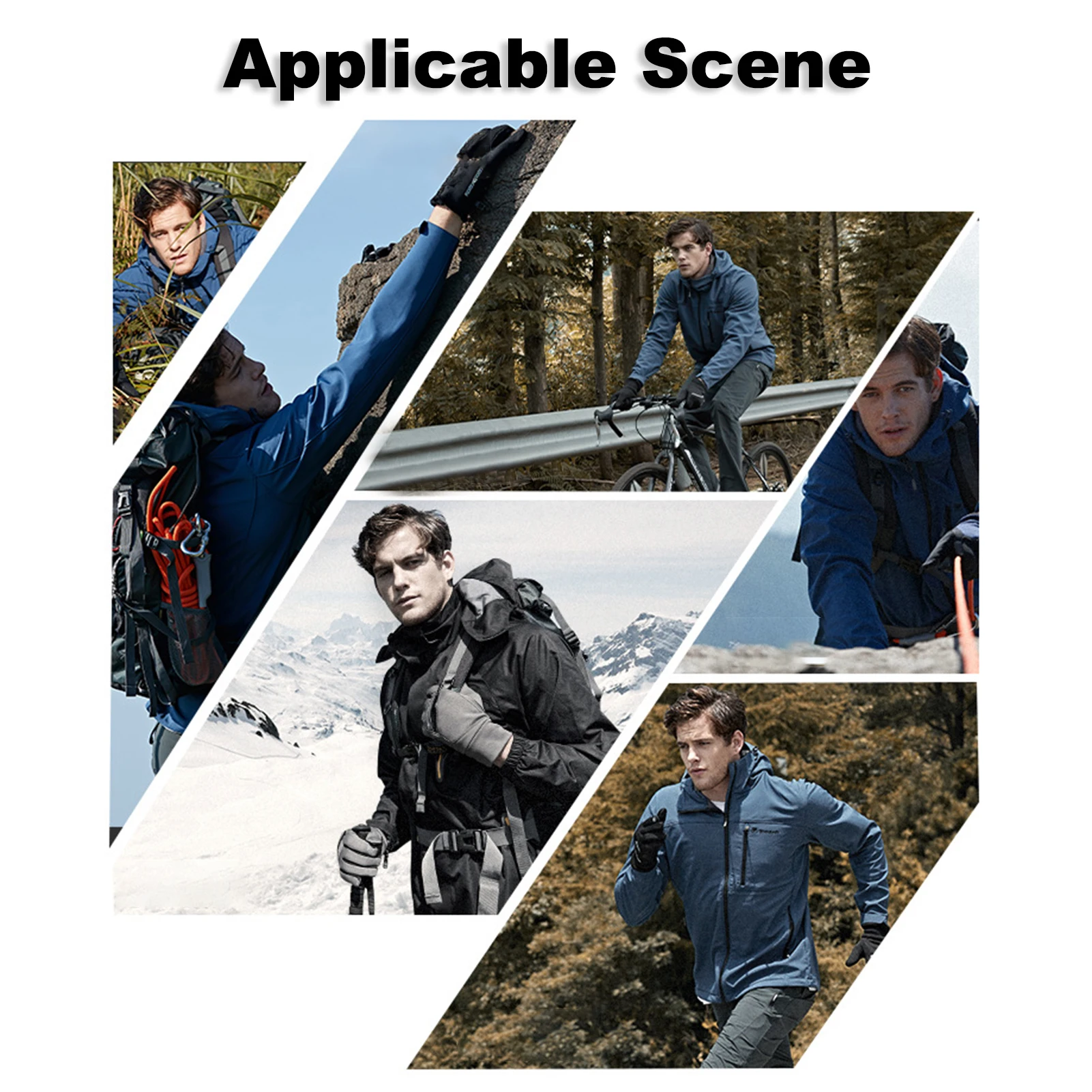 

Winter Warm Gloves Fleece Windproof Waterproof Touchscreen Sports Cycling Skiing Bicycle Outdoor Work Gloves M-XXL