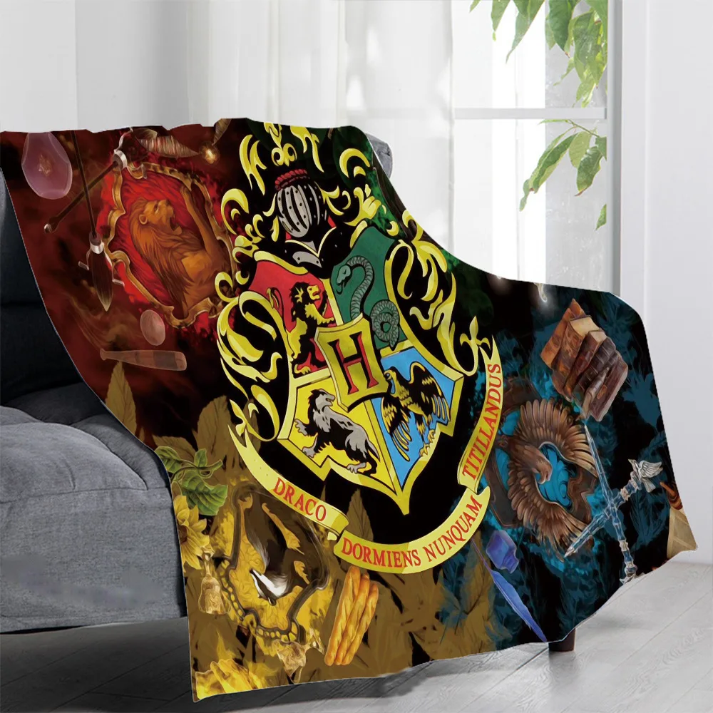 

Фланелевое Одеяло с 3D принтом в виде волшебника Хогвартса, шерпа, флис, теплый подарок для детей и взрослых, домашний офис