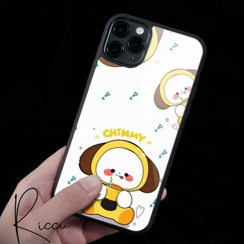 

cute Lovely cartoon BT21 Phone Case Rubber for iPhone 12 11 Pro Max XS 8 7 6 6S Plus X 5S SE 2020 XR 12 Mini case