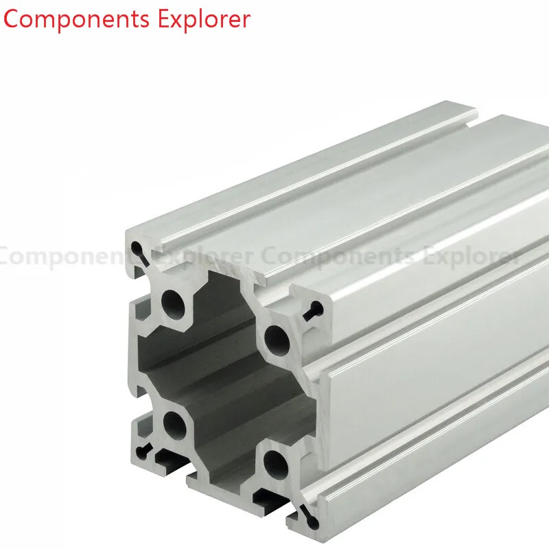 4Pcs 300mm 100100 Sliver Aluminum Extrusion Profile,Tap M14 1.5 pitch 20mm Depth SFX-150 Simulat or SRT150