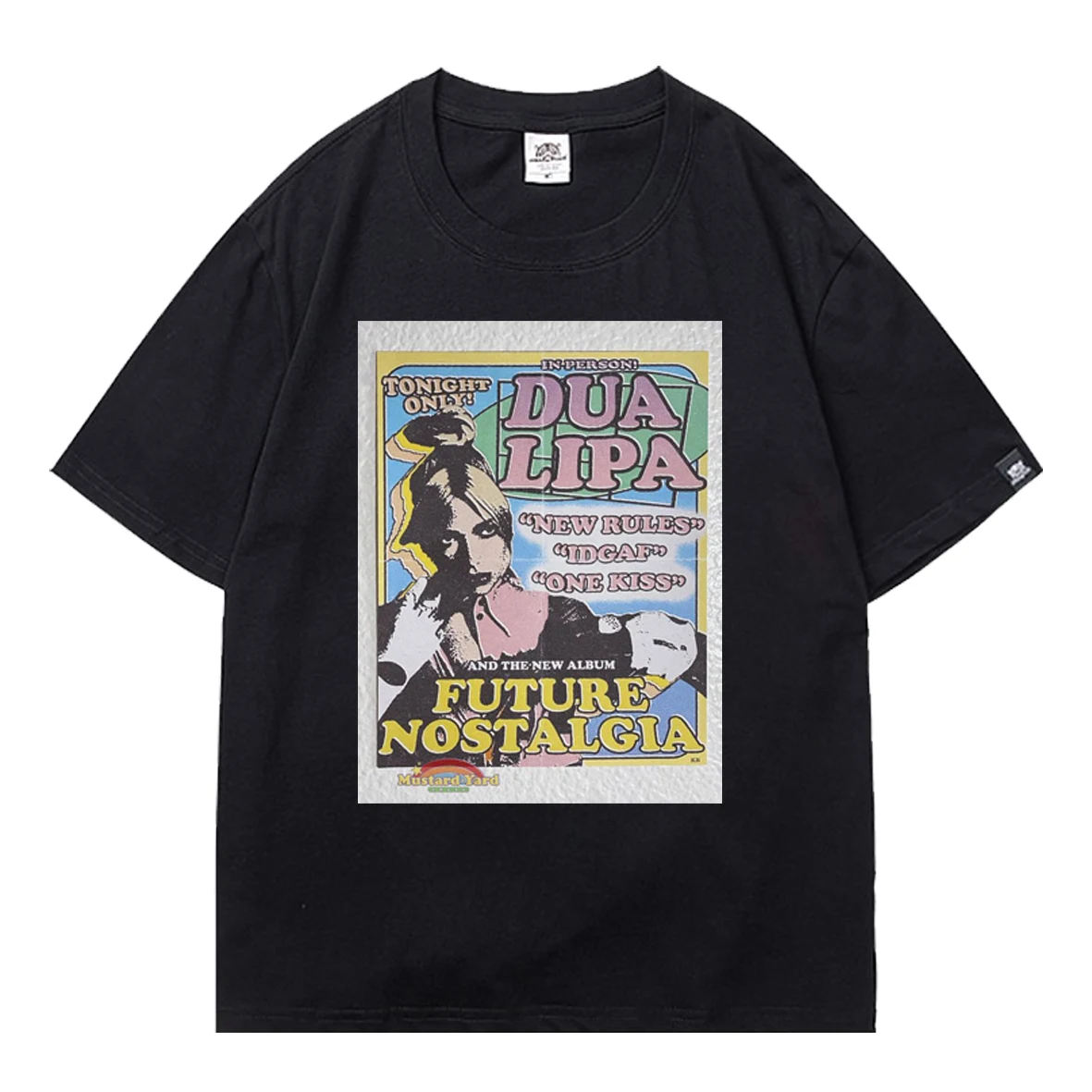 

Lipa Dua Women's T-shirt Y2k Moonlight Print Retro Loose Oversized T-shirt Hot Girl Streetwear Summer Short Sleeve Tee Tops