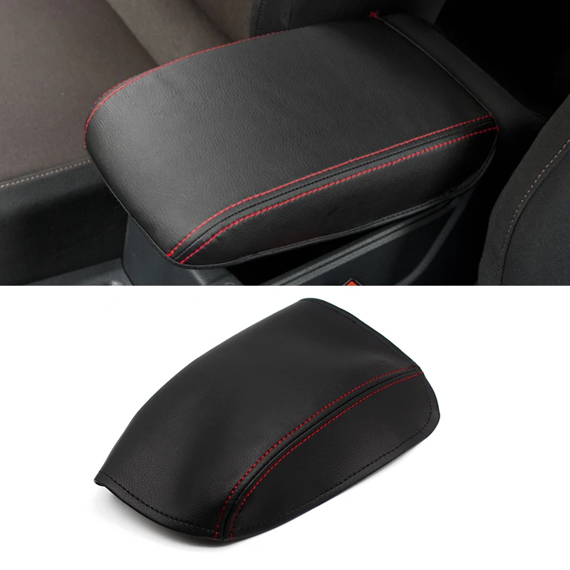 

For VW Golf 7 2014 2015 2016 Car Center Control Armrest Box Microfiber Leather Trim Cover