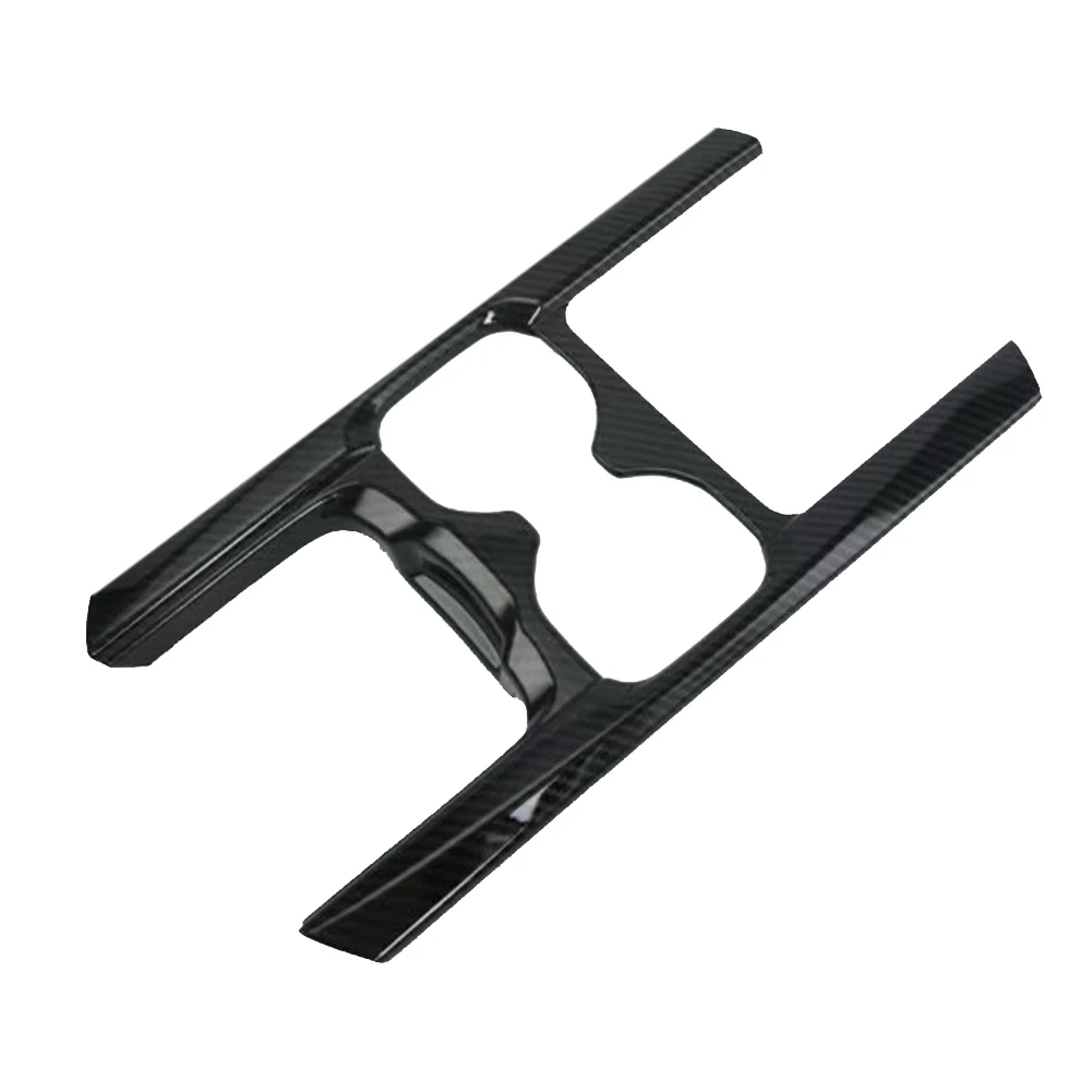 Отделка стаканчик держатель рамка ABS пластик черный углеродного волокна стиль