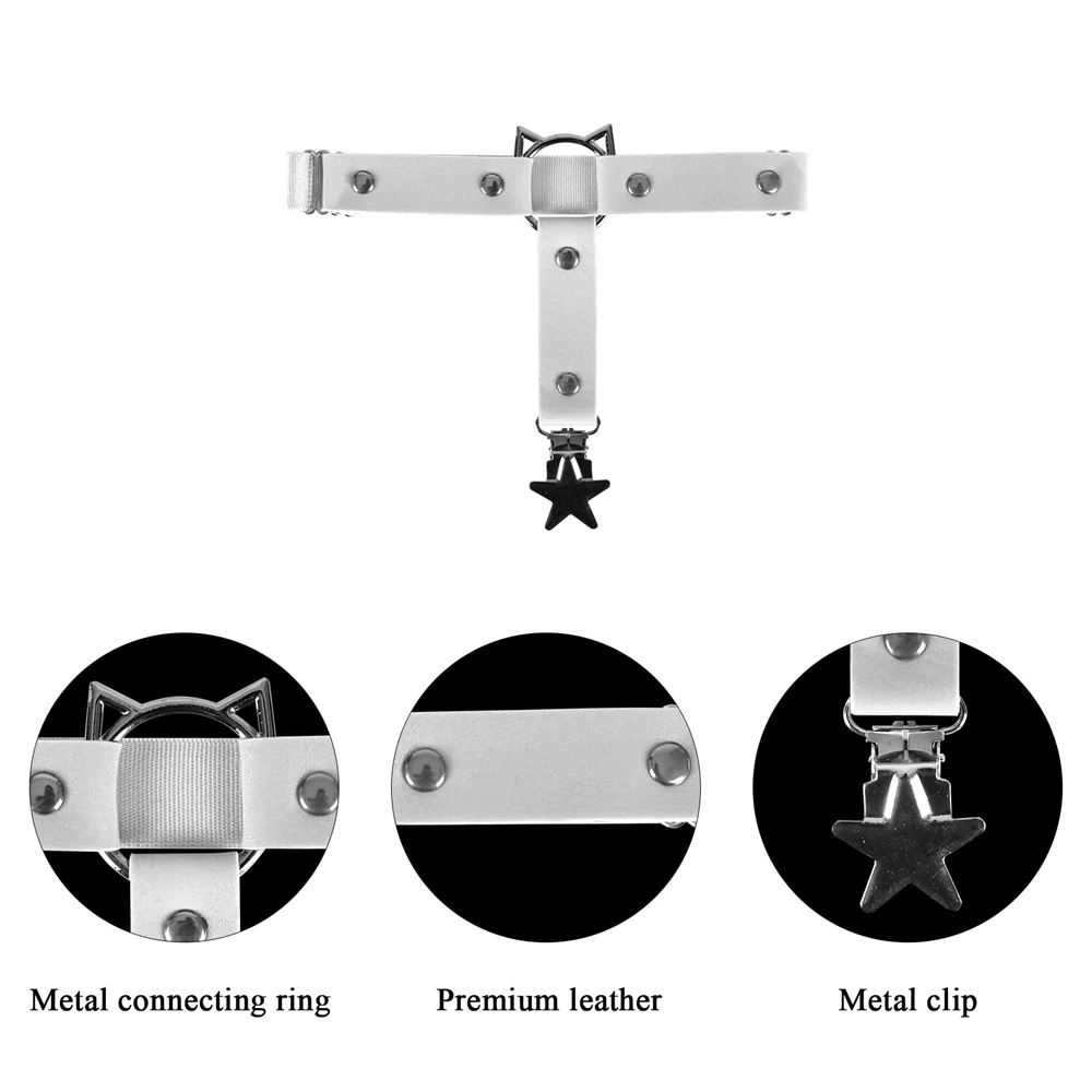 1 шт. женский кожаный ремень с подвязками в виде пентаграммы | Женская одежда