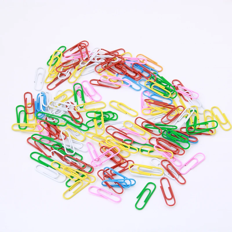 

50pcs / Set Of 28mm Colorful Paper Clips Paper Clips Notes Classified Clips Children'S Student Stationery School Office Supplies