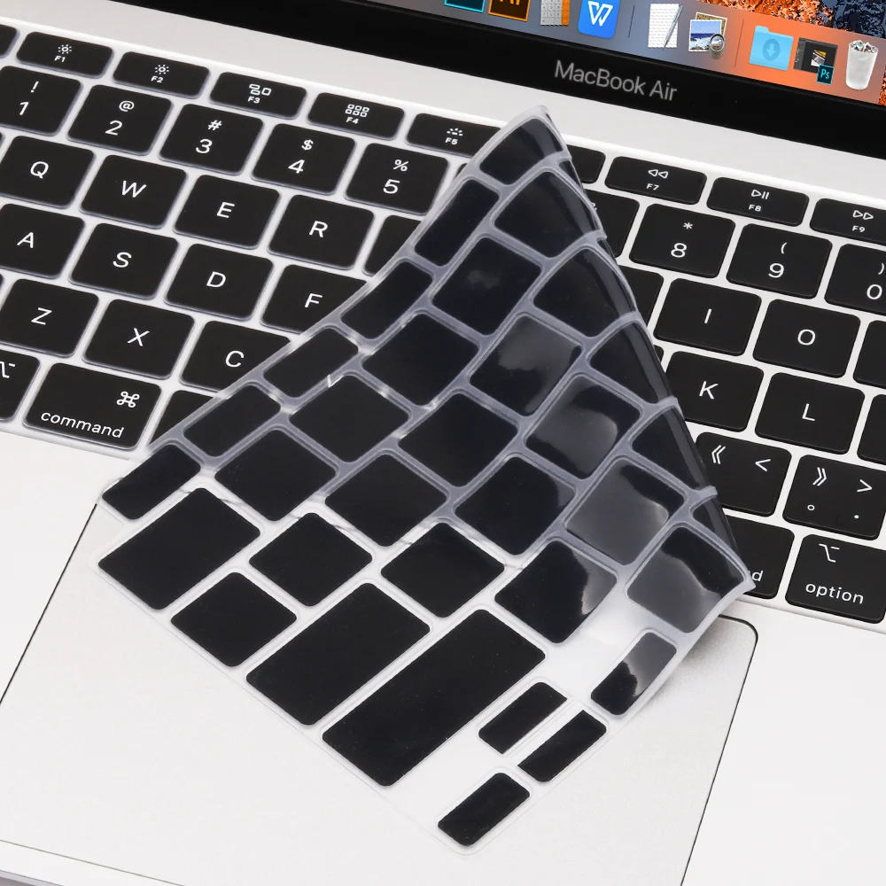 Redlai для MacBook Air 13 дюймов 2020 M1 A2337 A2179 чехол клавиатуры прозрачный силиконовый