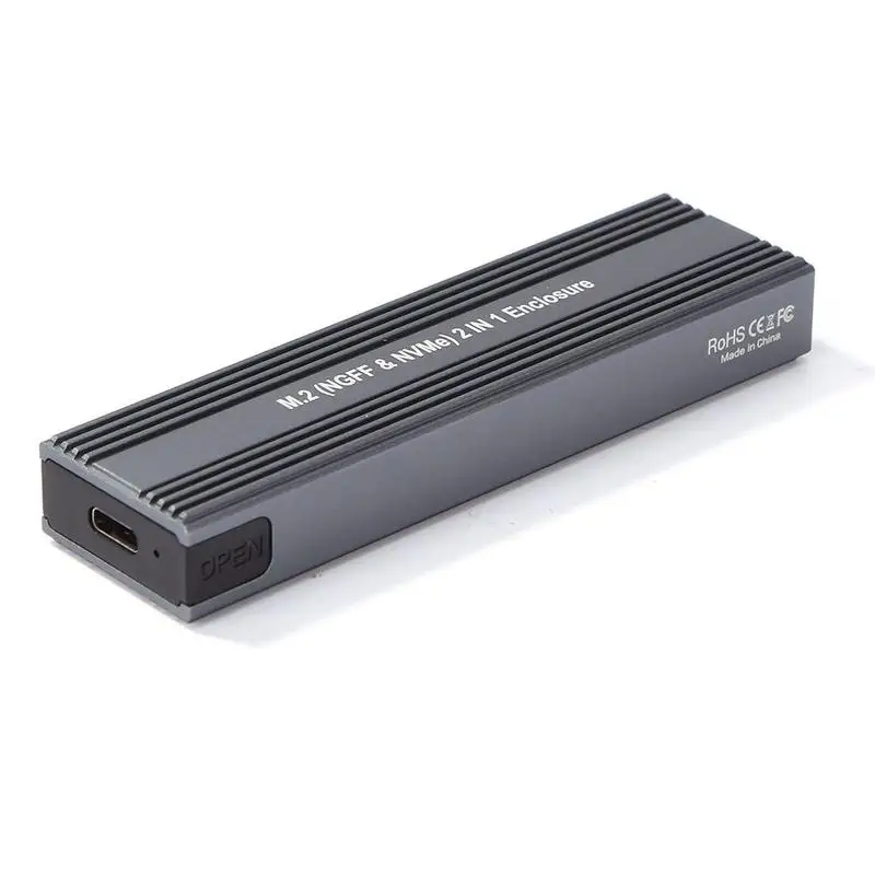 Чехол для внешнего жесткого диска NVME M2 SSD SATA USB Type C 3 1 дюйма корпус NGFF M/B PCIE 10 Гбит/с