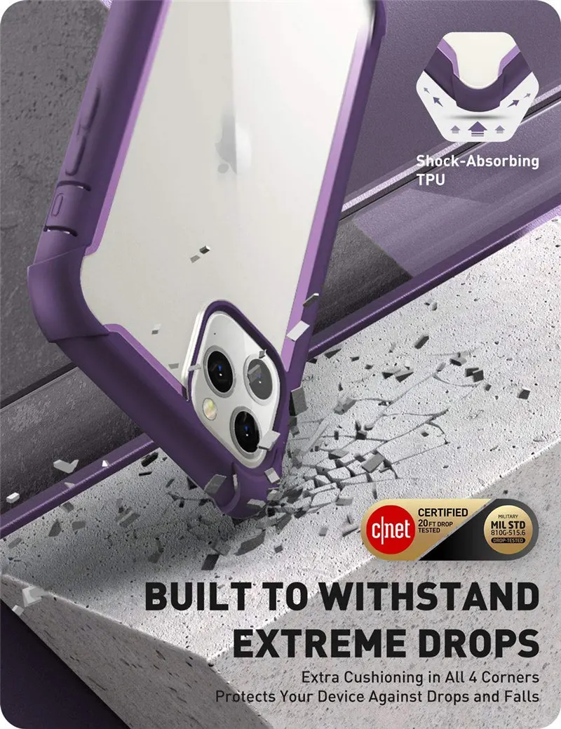 Для iPhone 11 Pro Max чехол 6,"( выпуск) i-BLASON Ares полный корпус Прочный Прозрачный бампер крышка со встроенной защитной пленкой