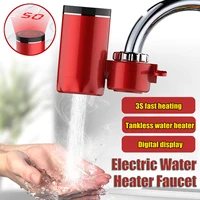 3000w instant hot kitchen faucet temperature display electric water cold heating faucet 220v tankless instantaneous water heater
