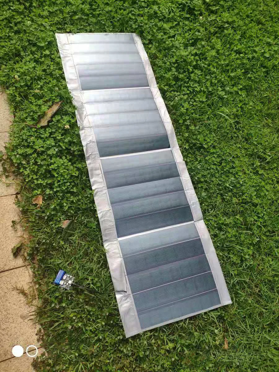 de bateria fotovoltaica célula solar flex à prova d2água 2w7v