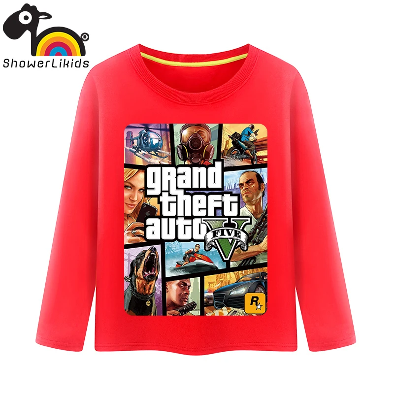 Детские хлопковые футболки с длинным рукавом милые детские героями мультфильмов