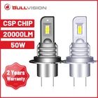 Светодиодная Автомобильная фара BULLVISION H1 H7 H4 H11 H8 H9 9006 HB4 9005 HB3 мини-лампочки лм