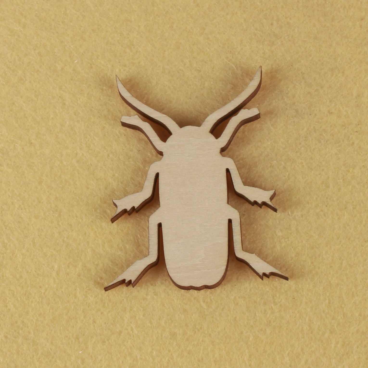 

Insect modeling, mascot laser cut, Christmas decorations, silhouette, blank unpainted, 25 pieces, wooden shape (0652)