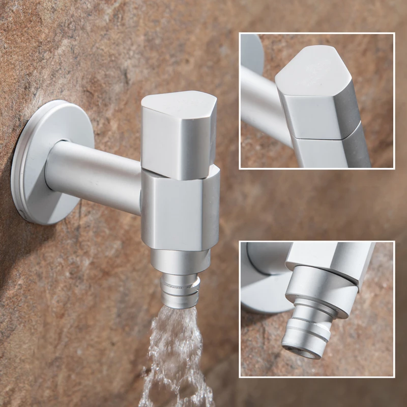 Космический алюминиевый смеситель для ванной комнаты настенный одиночный