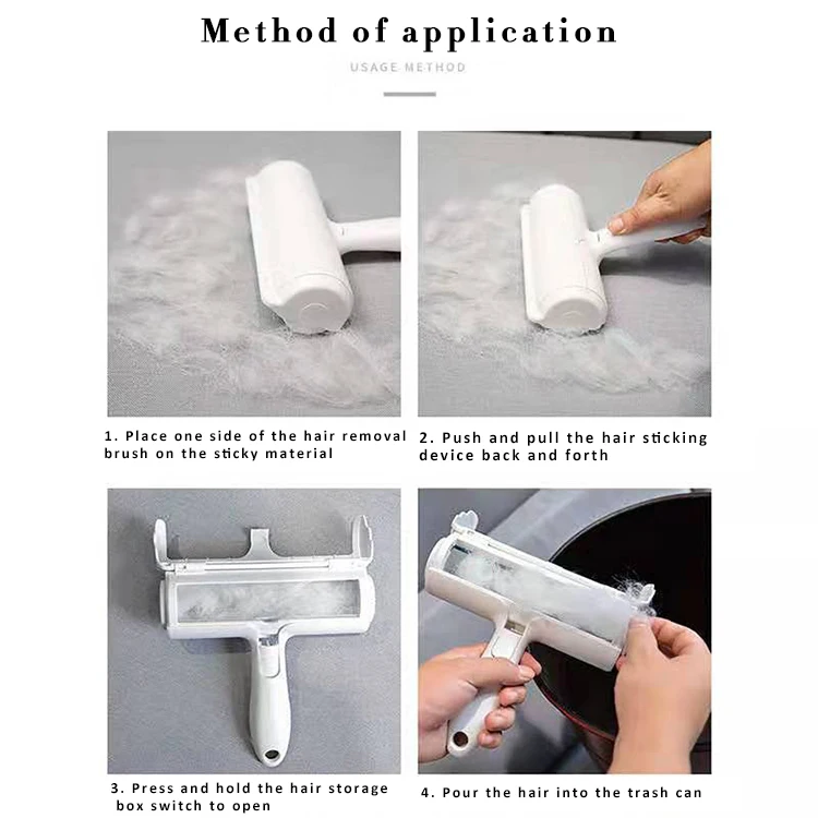 

Pet Hair Remover Roller Removing Dog Cat Hair From Furniture Self-cleaning Lint Brush Clothes Pet Hair Remover Lint Remover