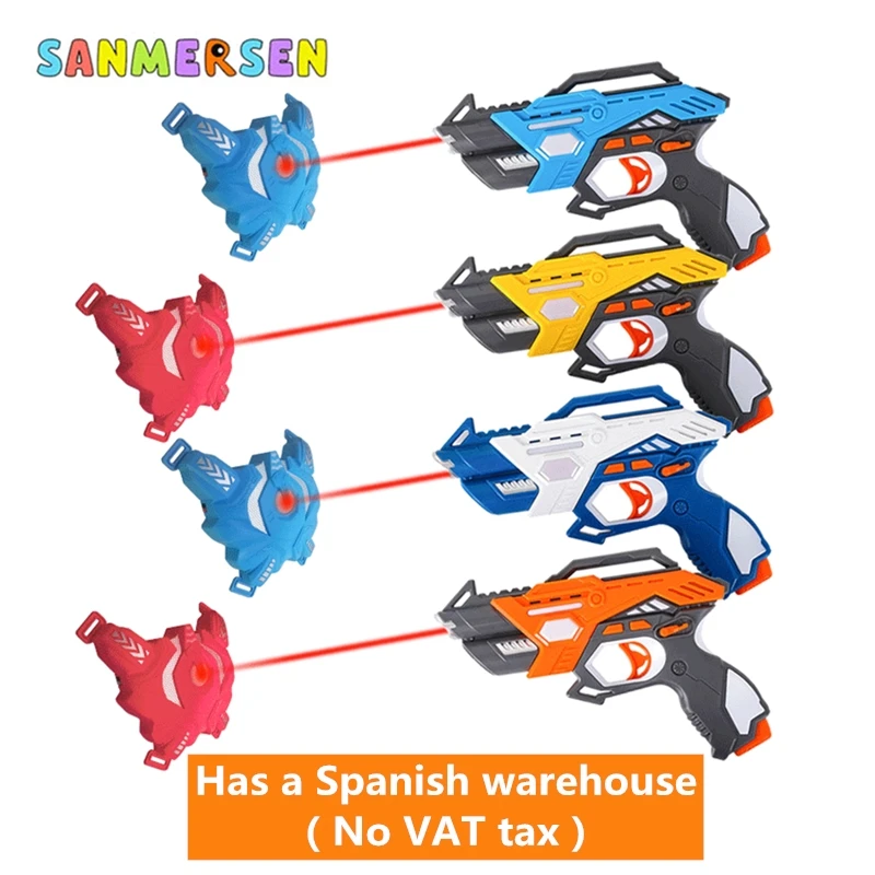 Новый обновленный игрушечный пистолет инфракрасная электрическая Лазерная