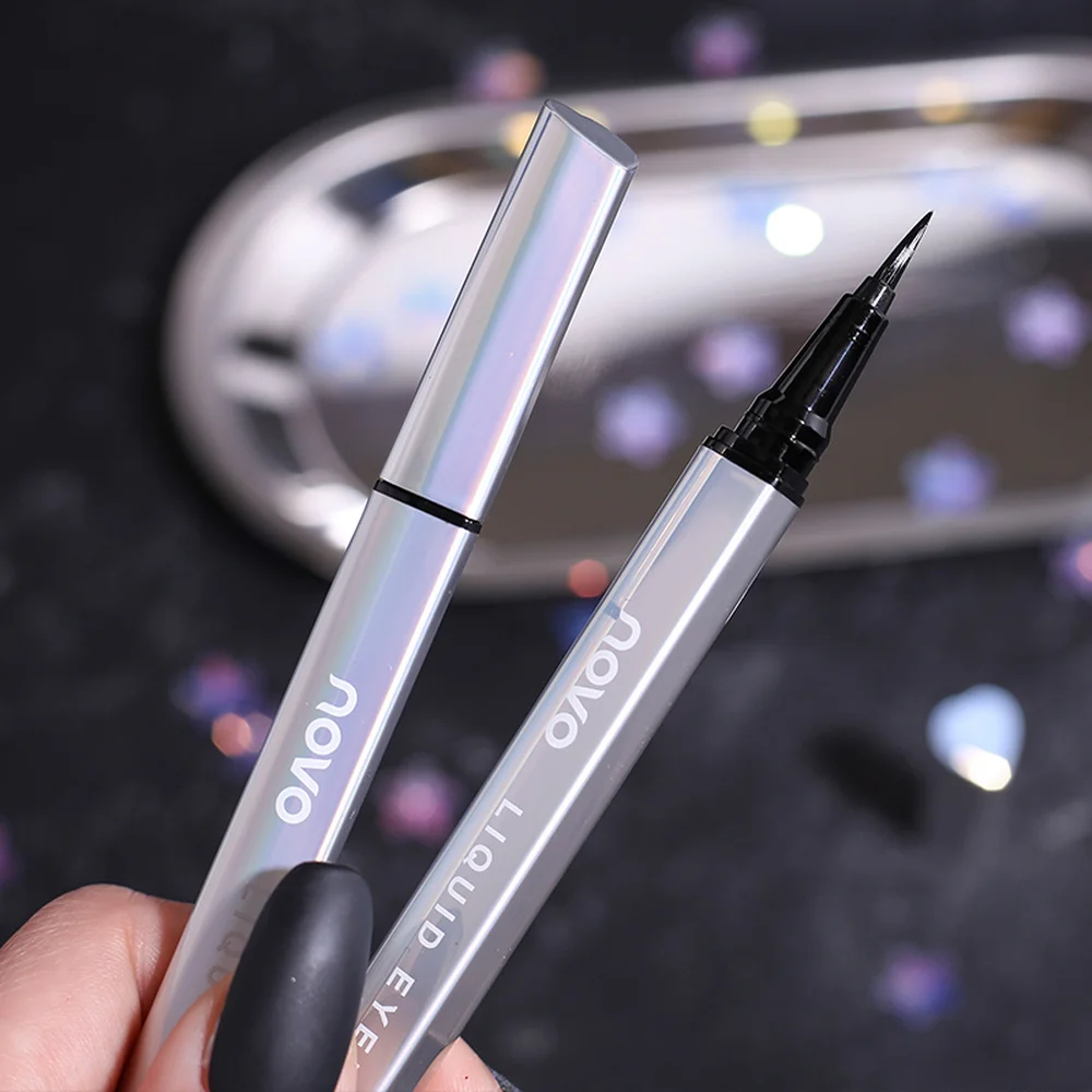 

black mermaid wave glitter eyeliner with stamp eye pencil long duration waterproof eyeliner Cosmetic Beauty Makeup Liquid