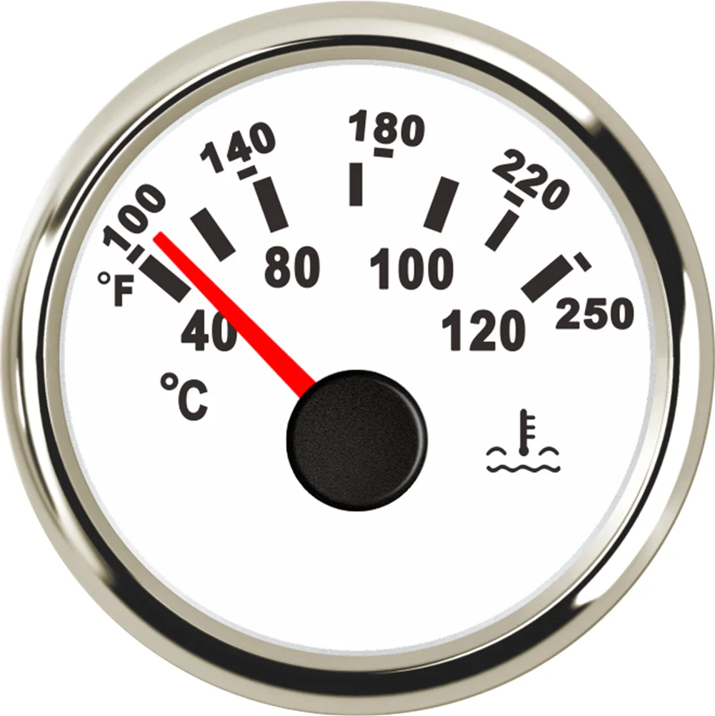 

52mm Pointer Water Temp Gauges 40-120 Degree 9-32v Water Temperature Meters with Sending Unit for Car Truck Boat Motorcycle