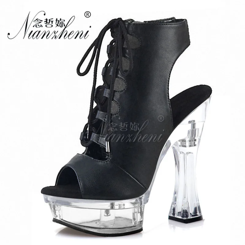 Женские ботинки из лакированной кожи на низкой платформе Обувь для