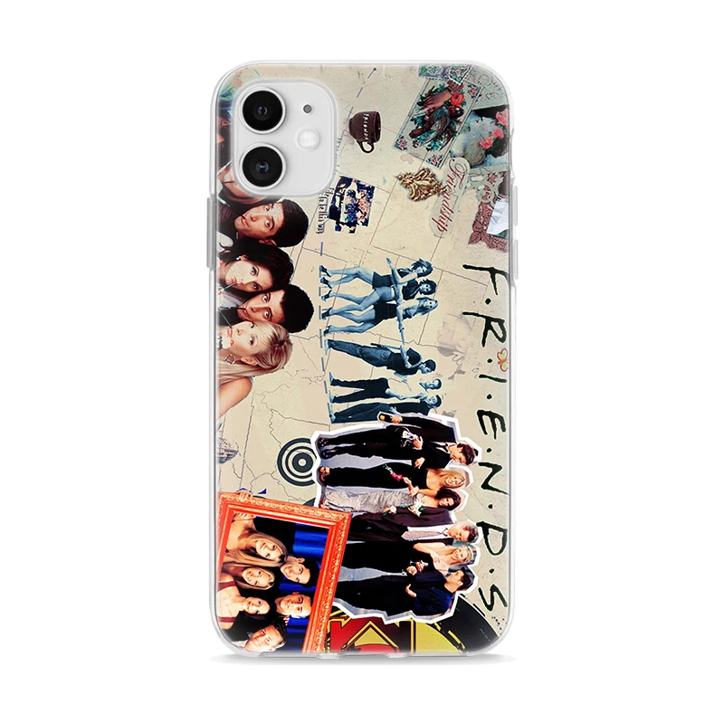 

Silicone Case for iPhone X XR XS MAX 11 Pro MAX 7 8 Plus 6 6S Plus 5S SE Soft Cover Friends TV Door Case Coque