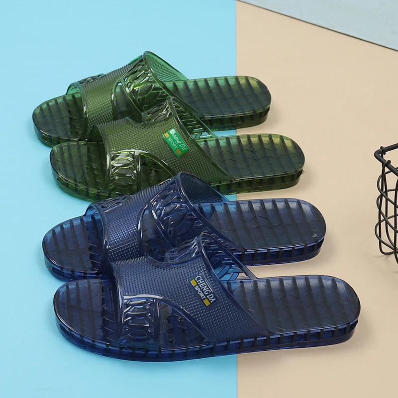 

Crystal Slippers Men's Summer Couple Bathroom Non-Slip Quick-Drying Deodorant Household Indoor Vintage Slippers Women