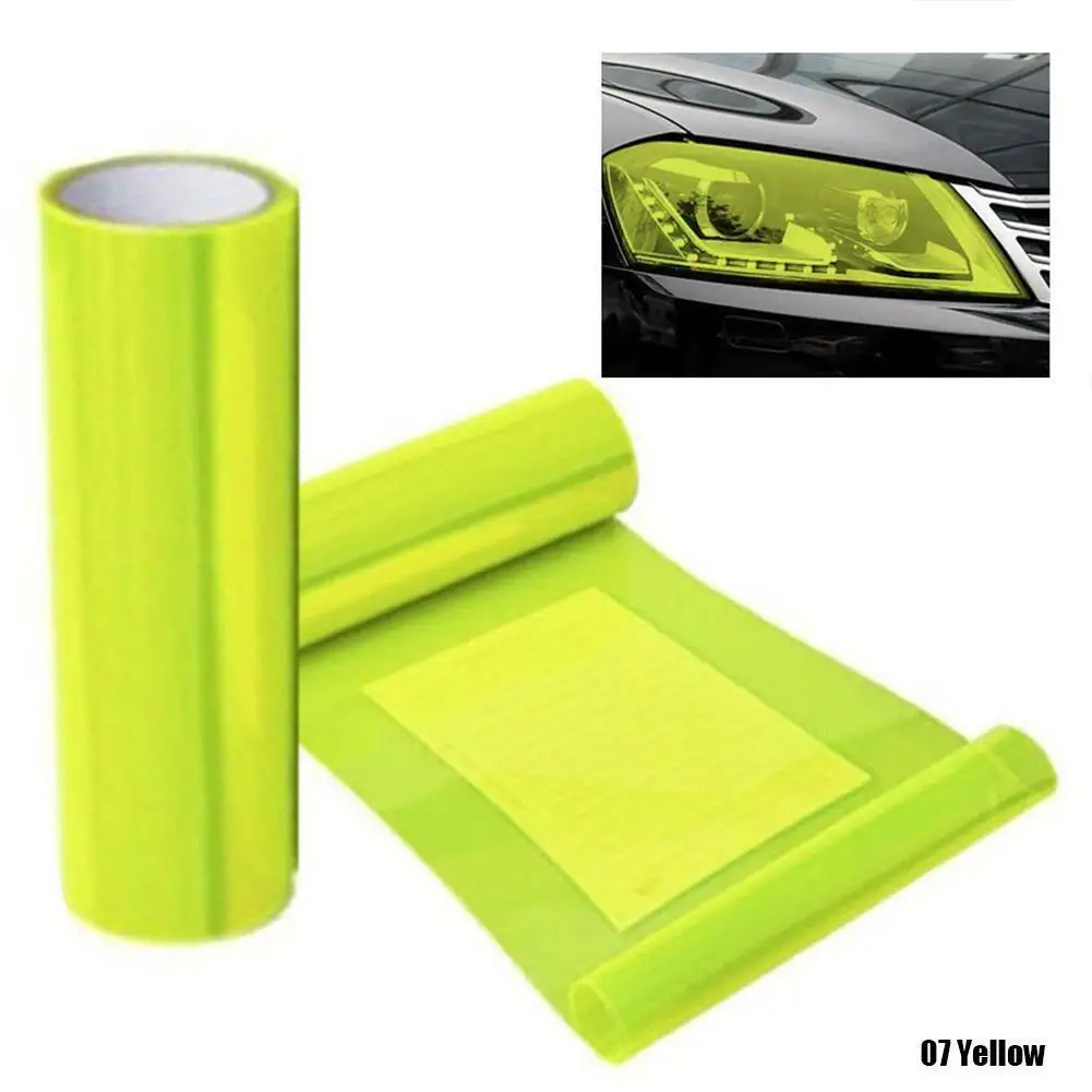 

Car Headlight Tint Film Roll 3Layers Clear Self Adhesive Light Tint Film For Headlight Fog Light Taillight 60*30cm Shading Matte