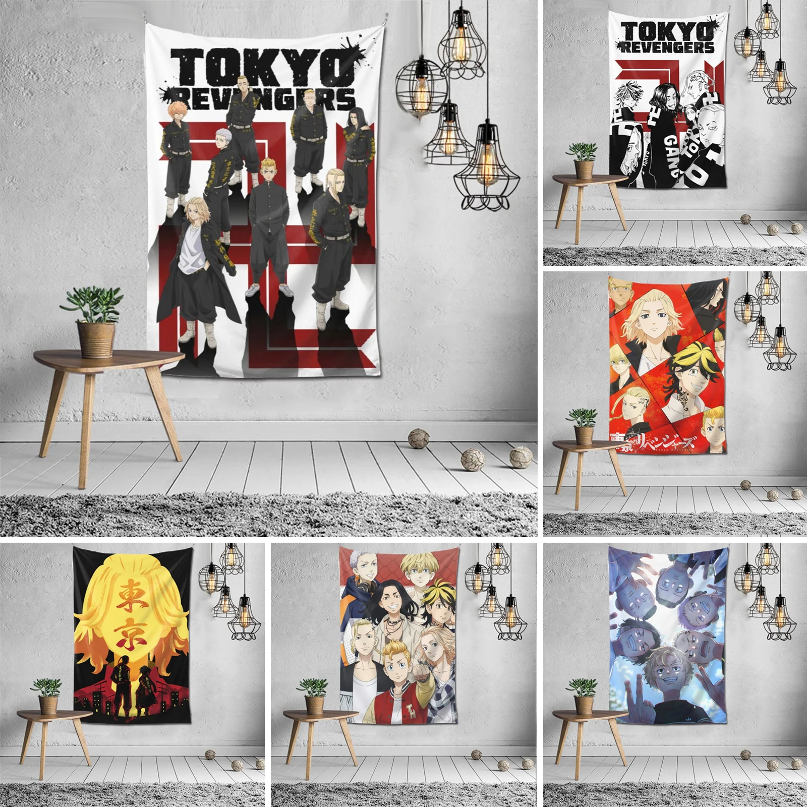 

Аниме Токийский Мстители Большой Настенный декор штора гобелен ТВ фон скатерть для вечерние спальни