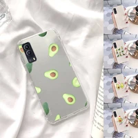 avocado phone case transparent for vivo x 60 50 30 27 23 21 20 9 pro plus s i soft tpu clear mobile bags