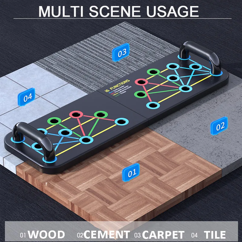 16 в 1 Подставка для пуш-ап кроссфита тренажерного зала тренировок комплексная