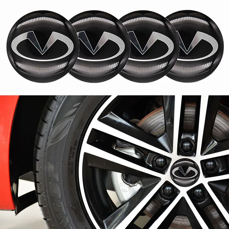

Infiniti-LOGO auto parts 4Pcs 65mm wheel center hub cover logo stickers, modified hub cover stickers
