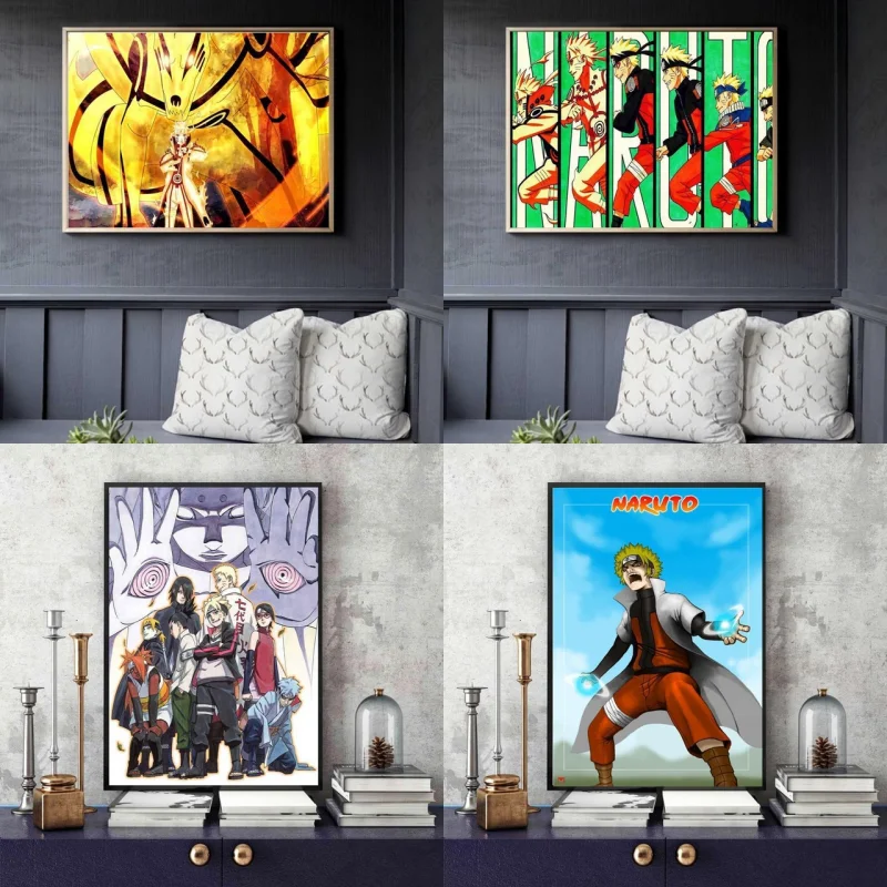 

Vintage Home Decor Classic Shippuden Anime Canvas Painting Wall Art Posters and Prints Wall Art Picture for Living Room No Frame