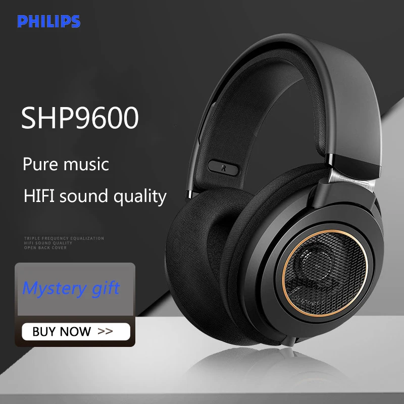 Наушники проводные Philips SHP9600, Hi-Fi, 3 м, для прослушивания музыки |  Компьютеры и офис | АлиЭкспресс