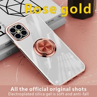 %e3%80%90rose gold%e3%80%91iphone series mobile phone case 12 11pro 87 xs electroplated protective sleeve magnetic suction car bracket ring