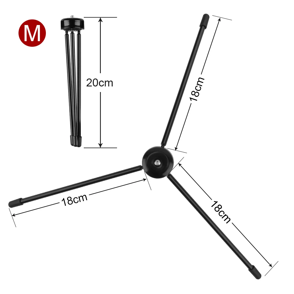Светодиодный кольцевой светильник с регулируемой яркостью 10 дюймов штатив