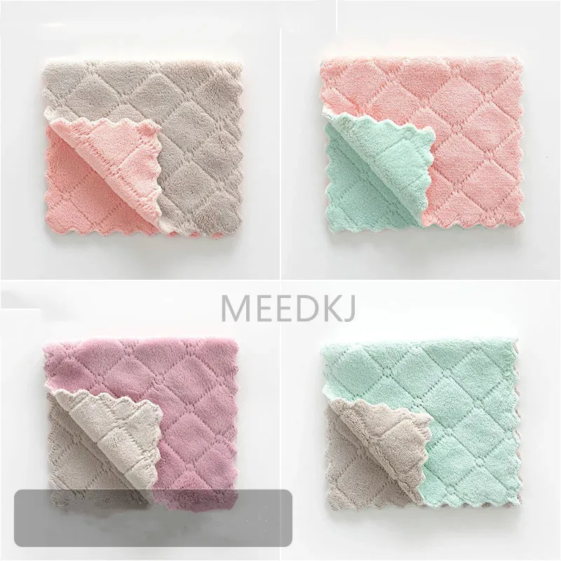 5 шт. кружевная флисовая салфетка для мытья посуды | Дом и сад