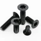 1050 M2 M2, 5 M3 M4 M5 M6 черный 304 нержавеющая сталь GB2673 шестилепестковая головка звездообразный винт с плоской потайной головкой шестилепестковый болт крепежный винт