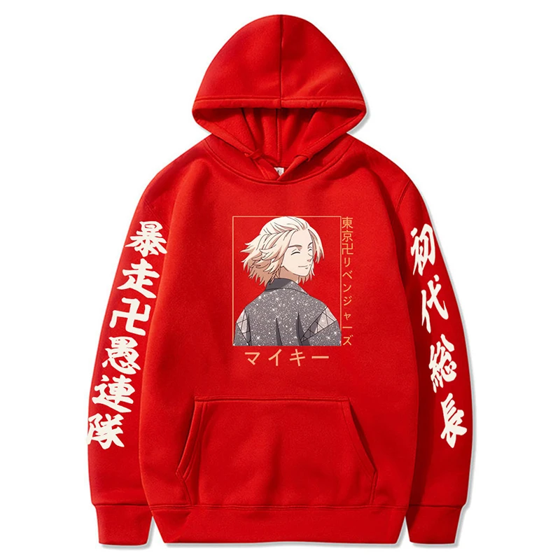 Harajuku Japan Tokyo Revengers Anime Hoodie Sano Manjiro Graphics Cartoon Men'sWomen's Oversized Print Hooded Fashion Sweatshirt |