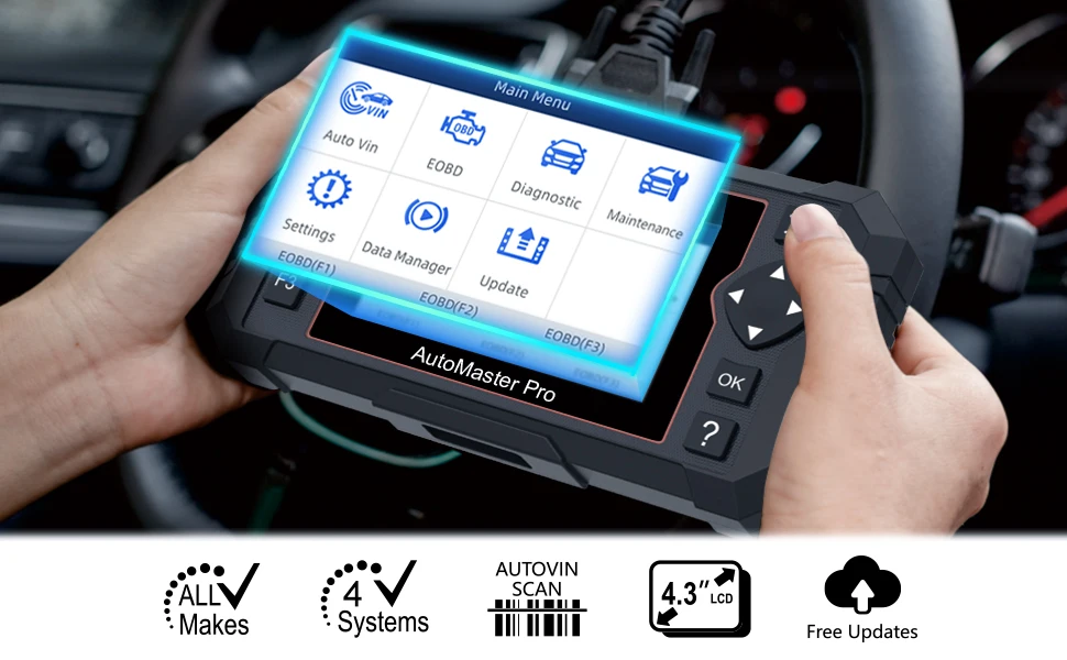 Foxwell NT614 Elite OBD2 автомобильный диагностический инструмент OBD2 считыватель кодов ENG/ABS/SRS/SAS+ EPB/масляный Сервис Сброс ODB2 OBD2 автомобильный сканер
