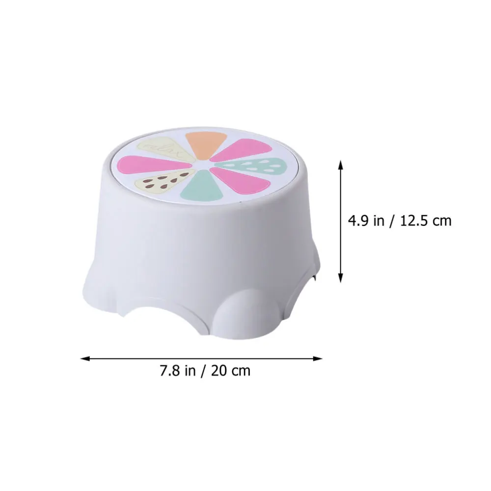

3Pcs Household Low Stools Cartoon Pattern Stools Children Bathroom Stools
