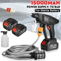 388vf 3000w cordless high pressure car washer spray water gun rechargeable electric cleaning foam machine for makita 18v battery