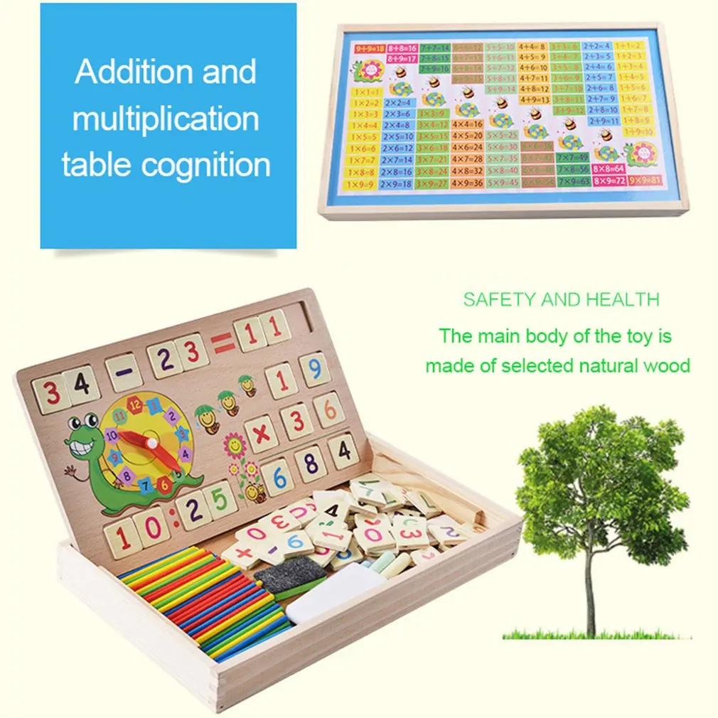 Обучающая деревянная доска с цифрами обучающая игрушка для детей Детский
