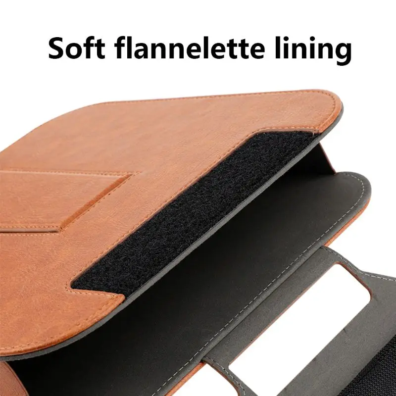 

W3JD Protective Cover Case PU Leather Shin Sleeve Shockproof Stand Holder Bracket Bag