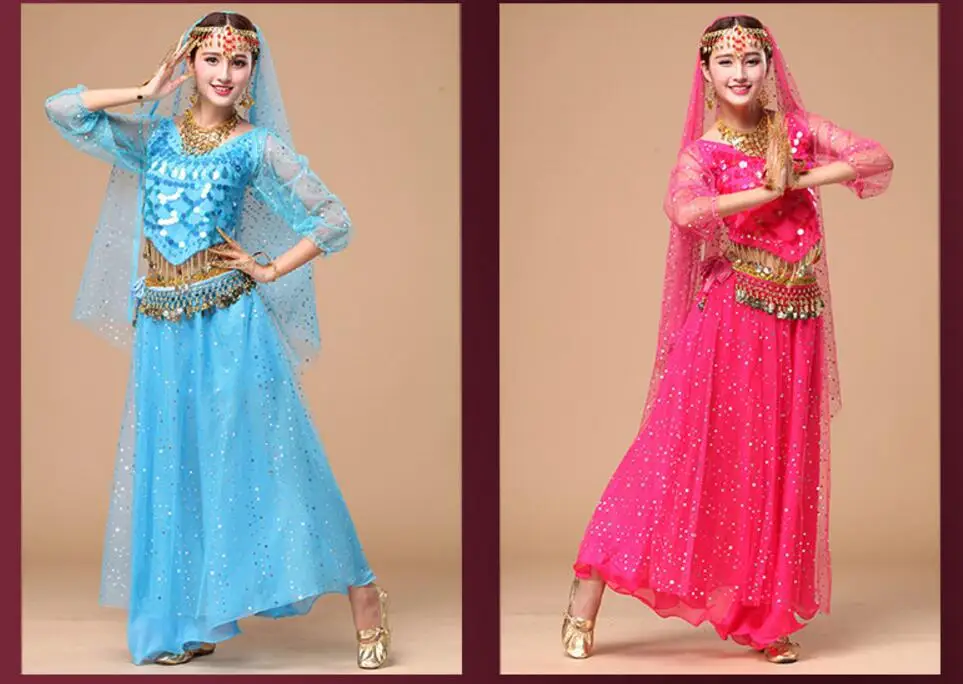 Индийские египетские костюмы для танца живота Костюмы Болливуда Одежда танцев