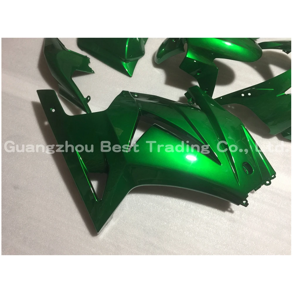 

Injection Molding Motorcycle fairing For KAWASAKI EX250 ninja250 2008 -2012 EX250R NINJA 250R Metallic green Painting 2011 2010