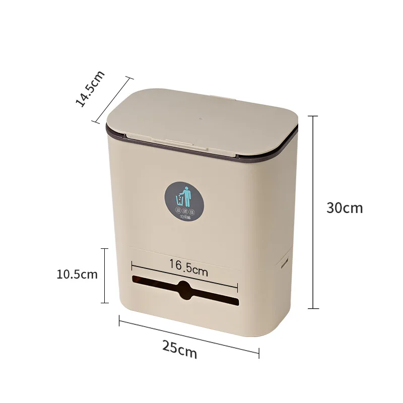 Новый подвесной контейнер для мусора на дверцу шкафа домашний мини-контейнер