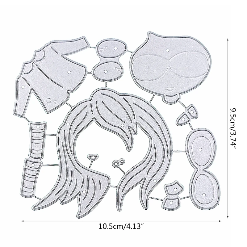 

Little Girl Metal Cutting Dies Stencil DIY Scrapbook Album Paper Card Template