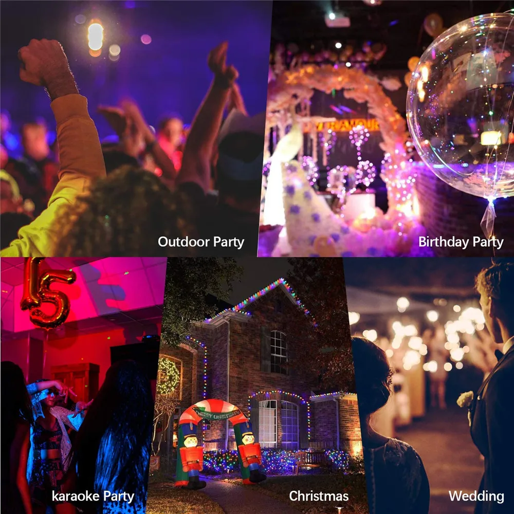 

Mobile Party LED Disco Ball RGB Sound Party Light USB Battery Powered Mini DJ Lamp Projector Strobe Gobo Stage Lighting Effect